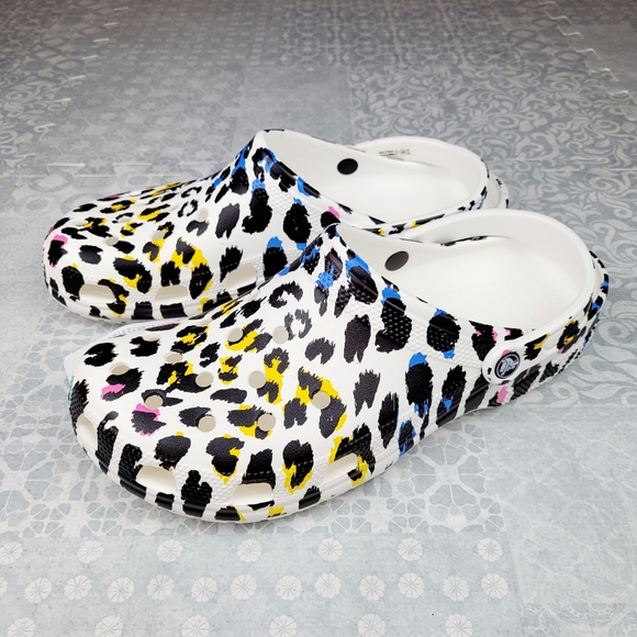 Crocs Classic Animal Print Clog Men's 13 Leopard - Picture 1 of 5